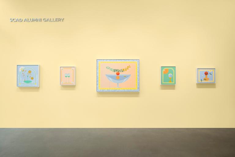 Installation view of Michael Ezzel exhibition