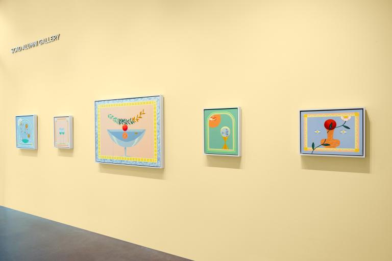 Installation view of Michael Ezzel exhibition