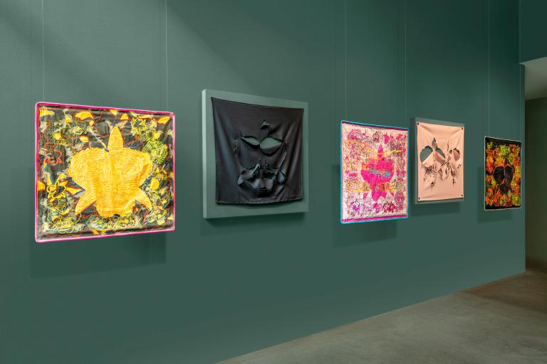 Installation view of Johana Moscoso exhibition
