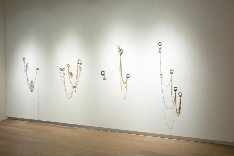 installation view of Shadow Stories and Matters of Time exhibition