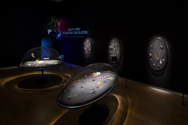 installation view of Jewelry of Ideas exhibition