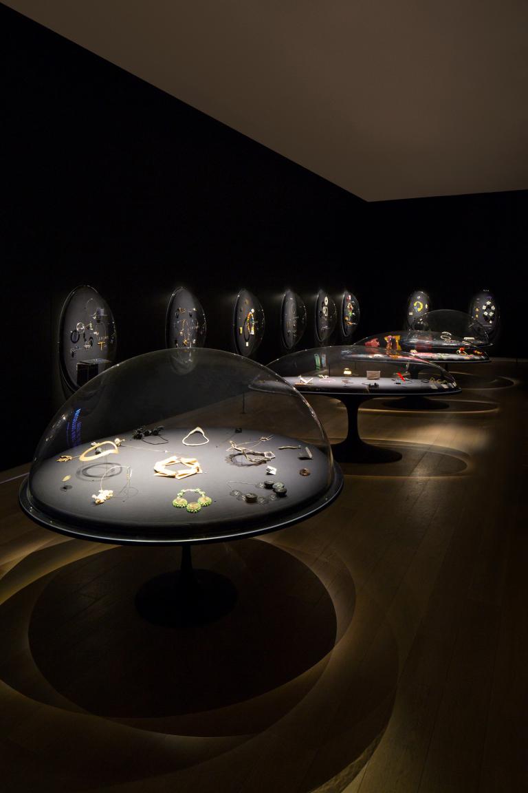 installation view of Jewelry of Ideas exhibition