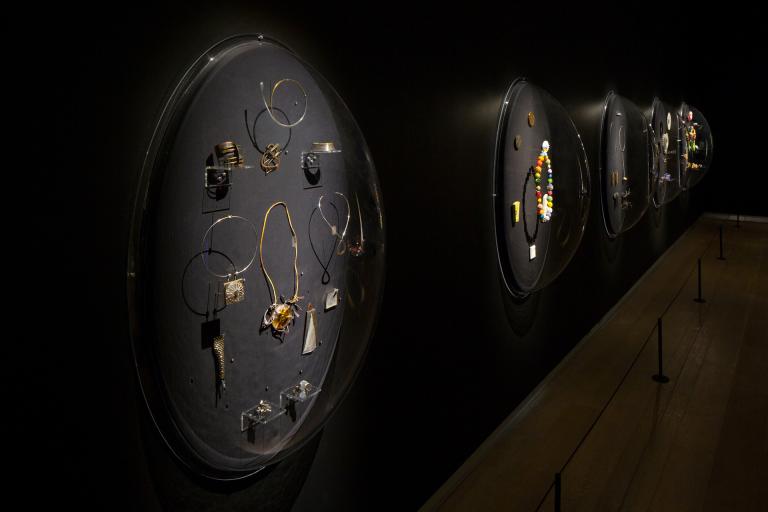 installation view of Jewelry of Ideas exhibition