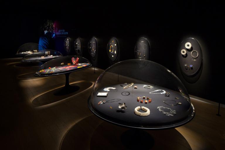 installation view of Jewelry of Ideas exhibition