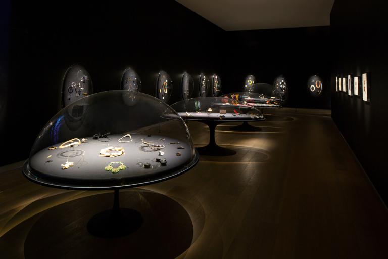 installation view of Jewelry of Ideas exhibition