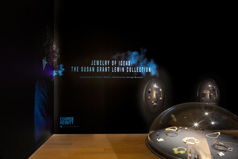 installation view of Jewelry of Ideas exhibition