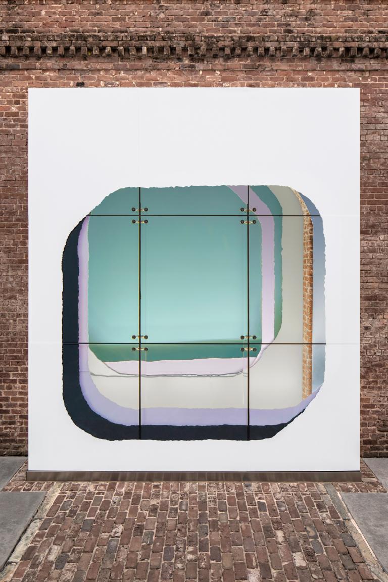 installation view of Guillermo Mora exhibition
