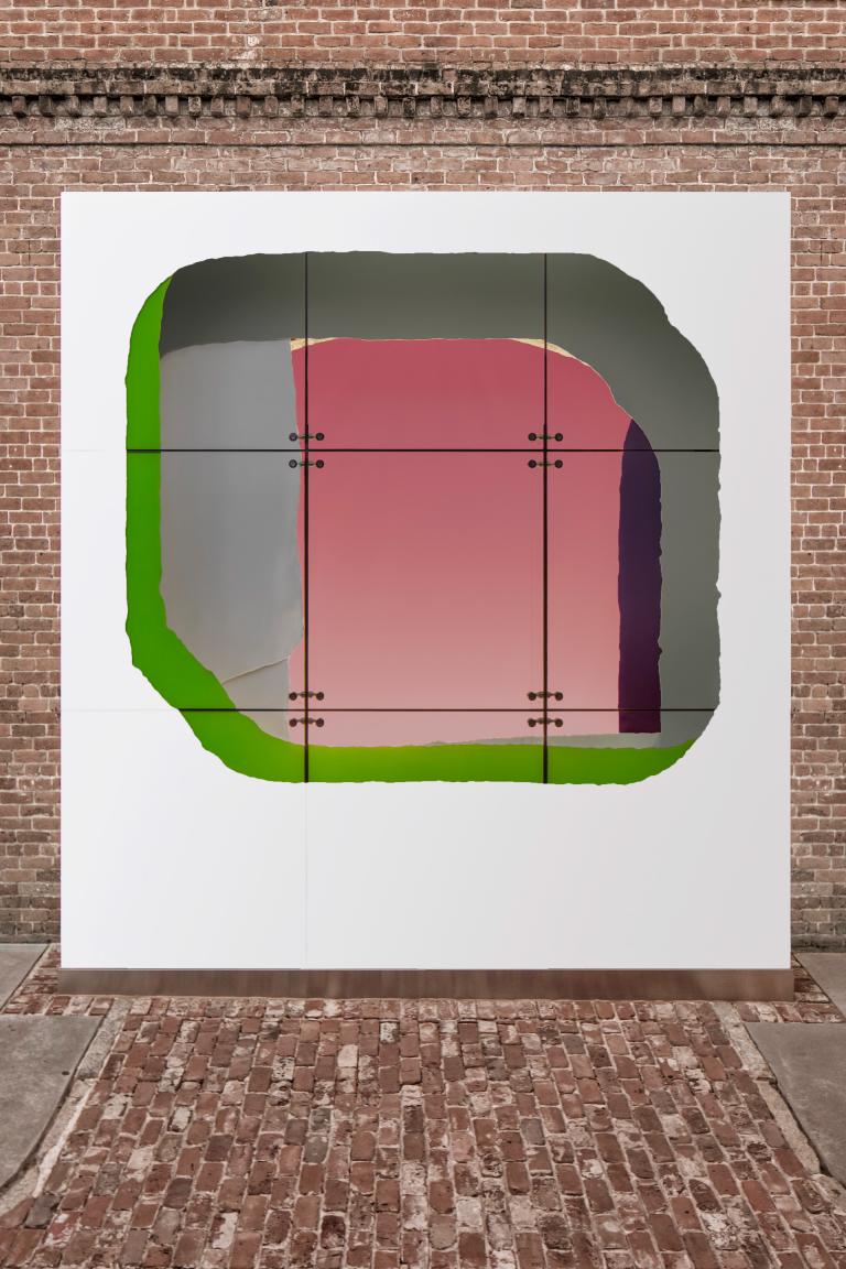 installation view of Guillermo Mora exhibition