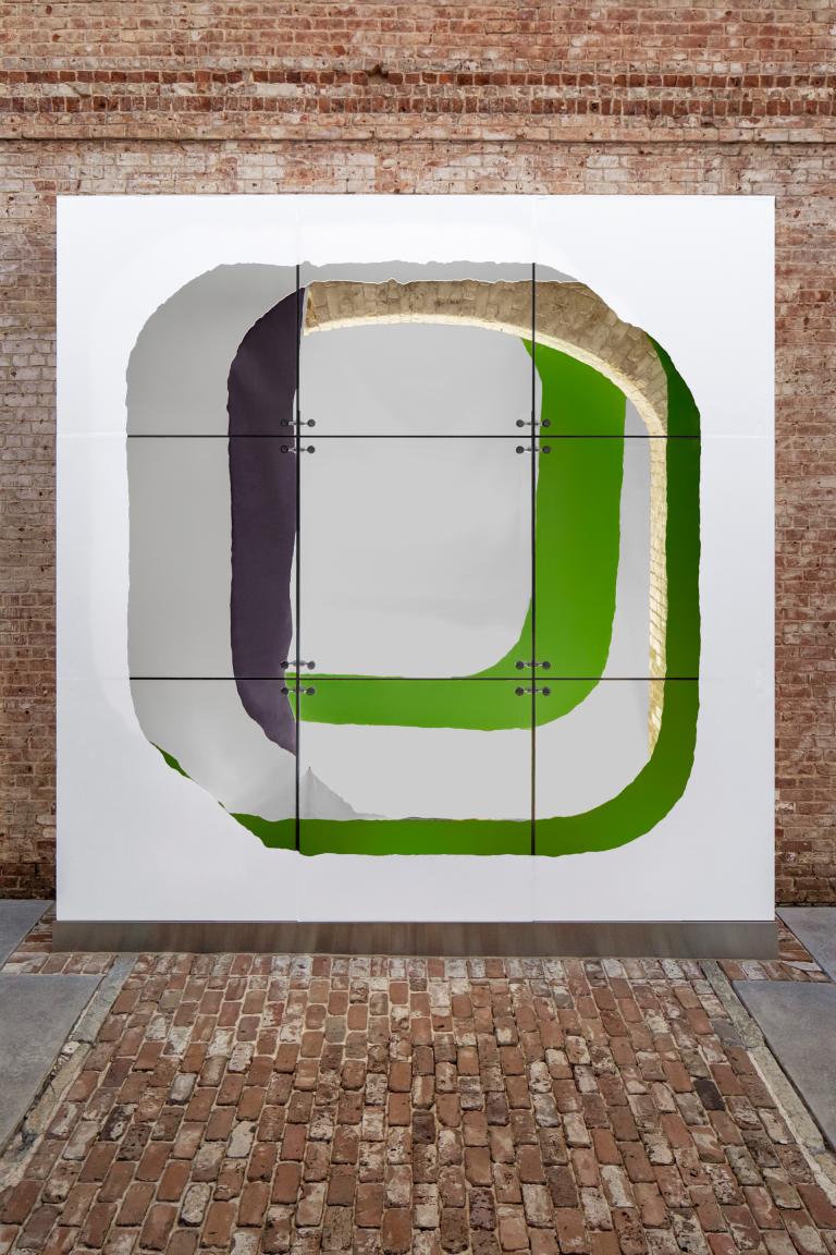 installation view of Guillermo Mora exhibition