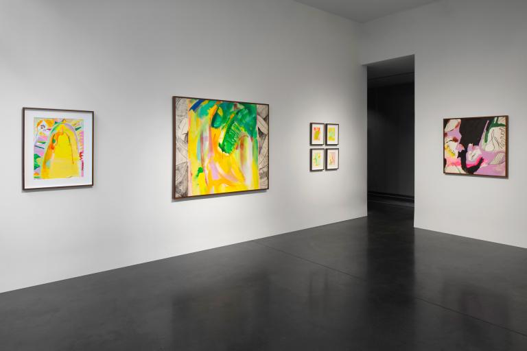 installation view of Hasani Sahlehe exhibition