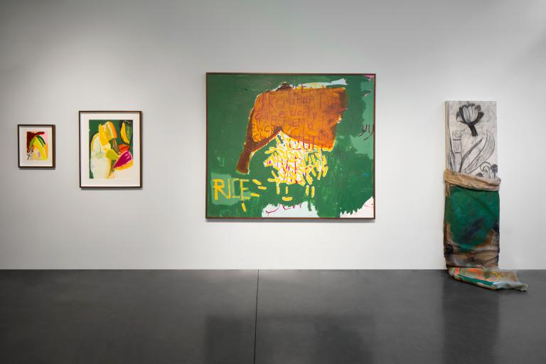 installation view of Hasani Sahlehe exhibition