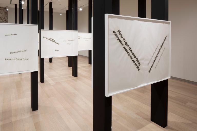 Installation view of Lorraine O'Grady exhibition
