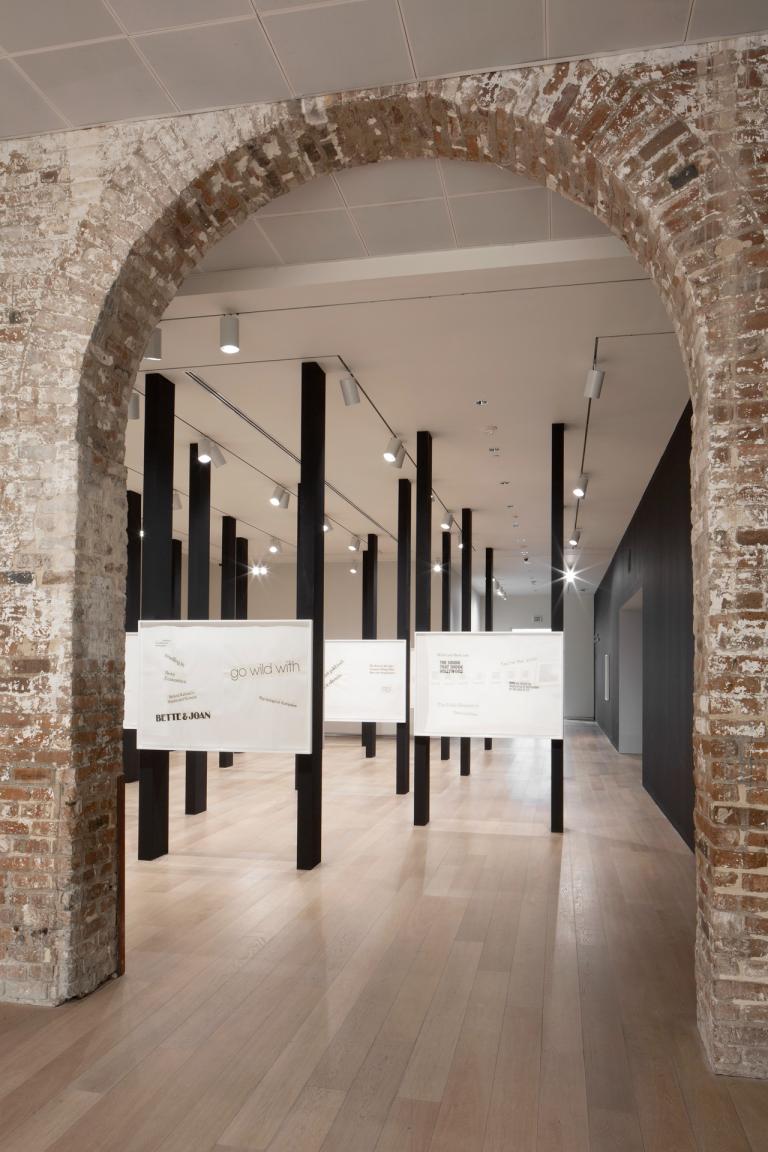 Installation view of Lorraine O'Grady exhibition