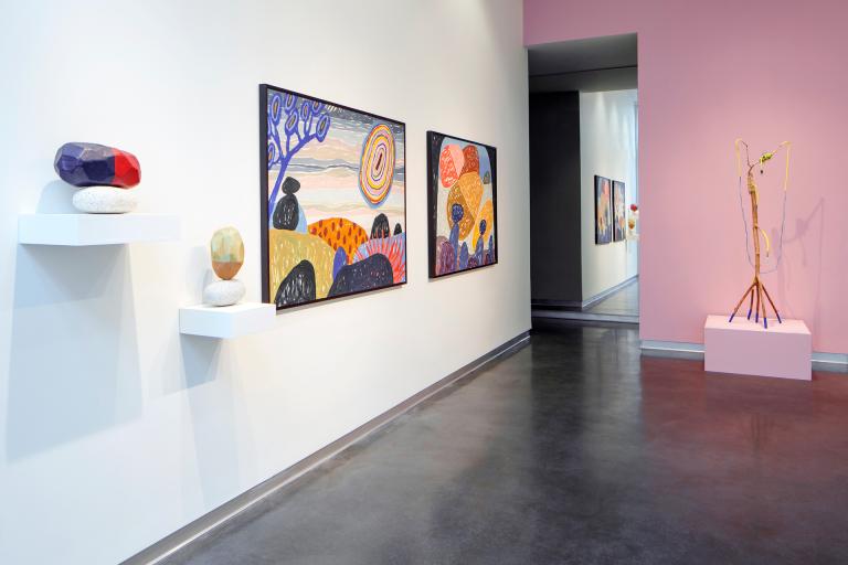 Installation view of Abel Macias exhibition