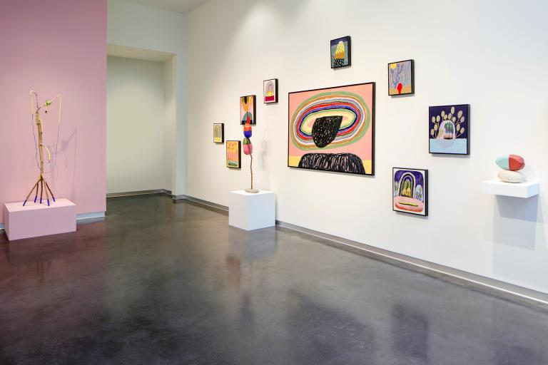 Installation view of Abel Macias exhibition