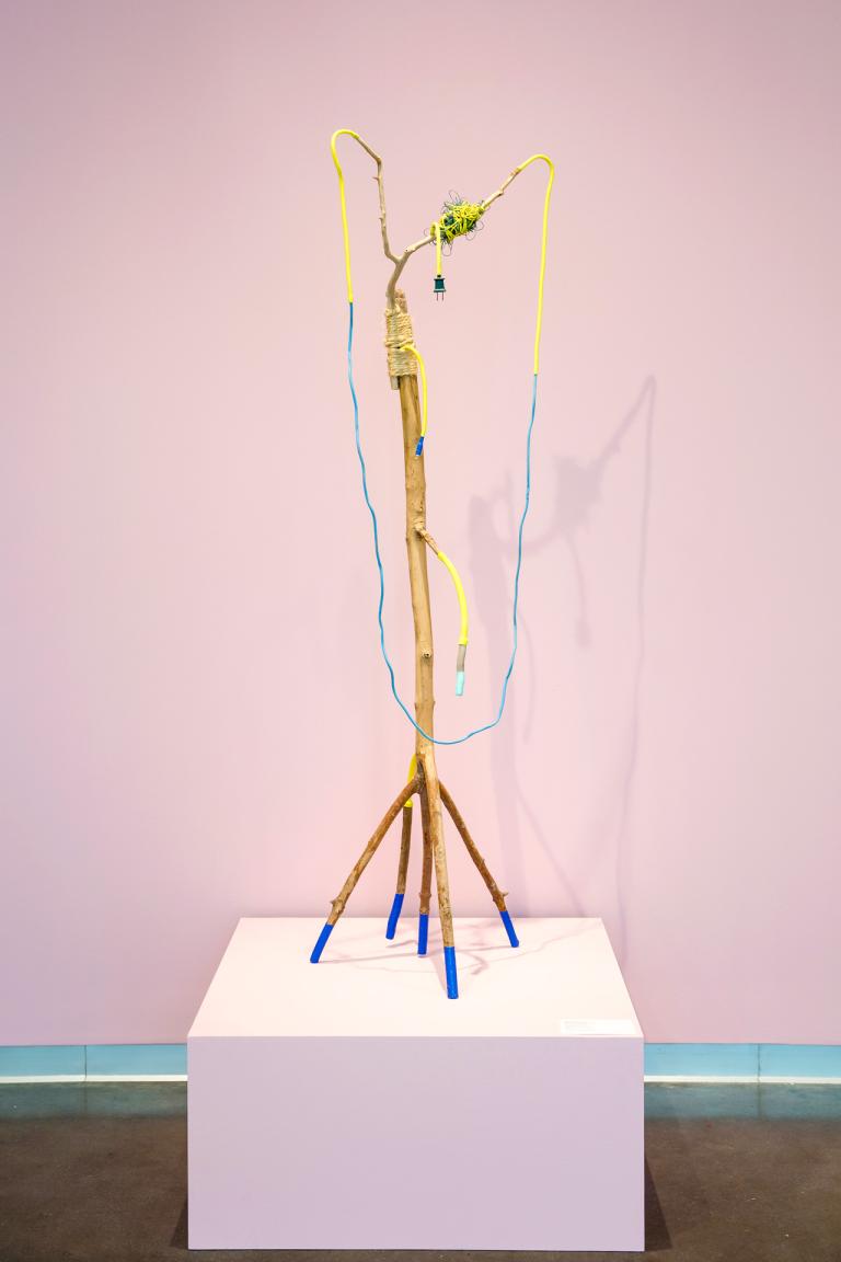 Installation view of Abel Macias exhibition