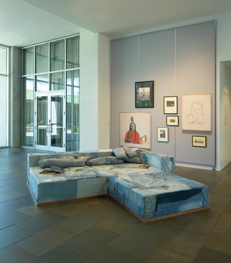 Installation view of Wendy White exhibition