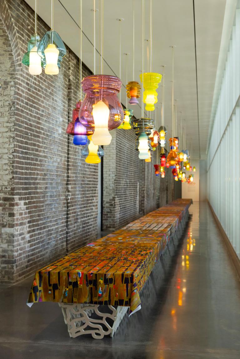 Installation image for Jorge Pardo exhibition