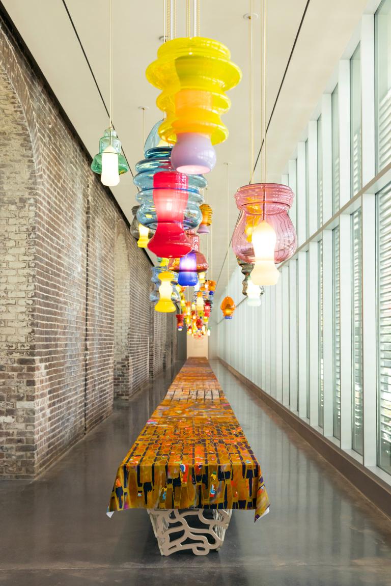 Installation image for Jorge Pardo exhibition