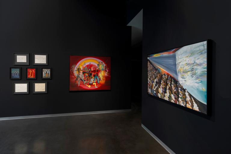 Installation view of Maggie Ellis exhibition