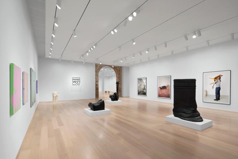 installation view of Erin Wurm exhibition