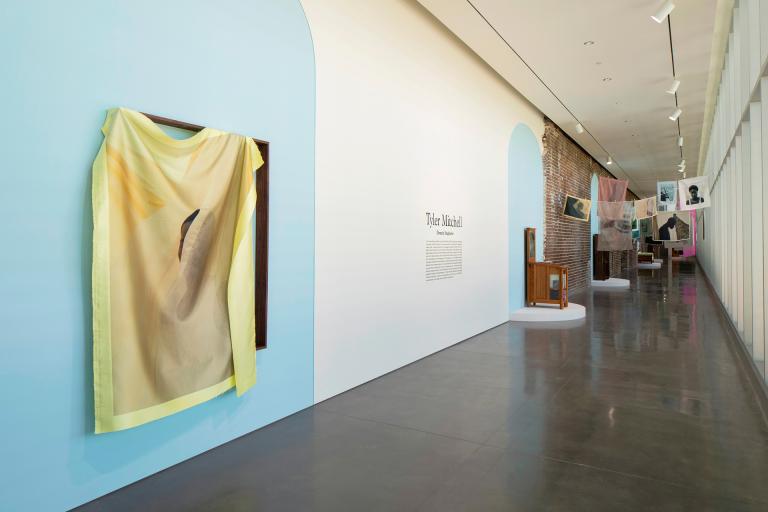 Installation view of Tyler Mitchell exhibition