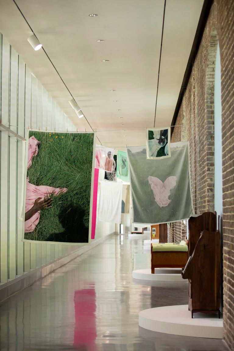 Installation view of Tyler Mitchell exhibition