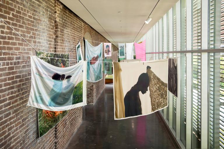 Installation view of Tyler Mitchell exhibition