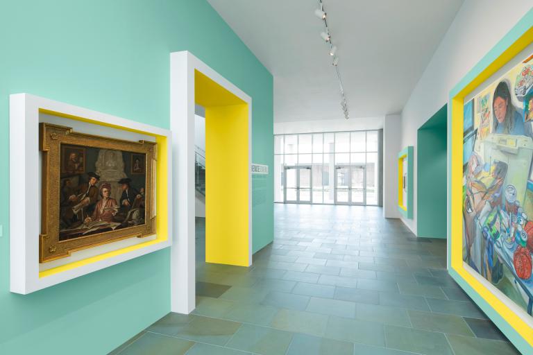 Installation view of Likewise exhibition