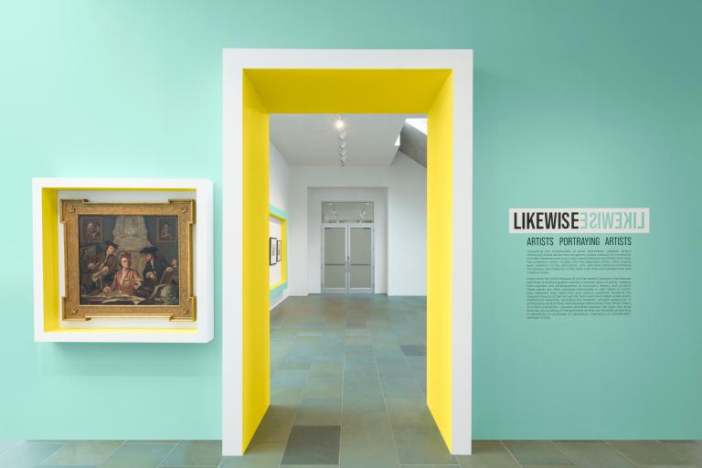 Installation view of Likewise exhibition
