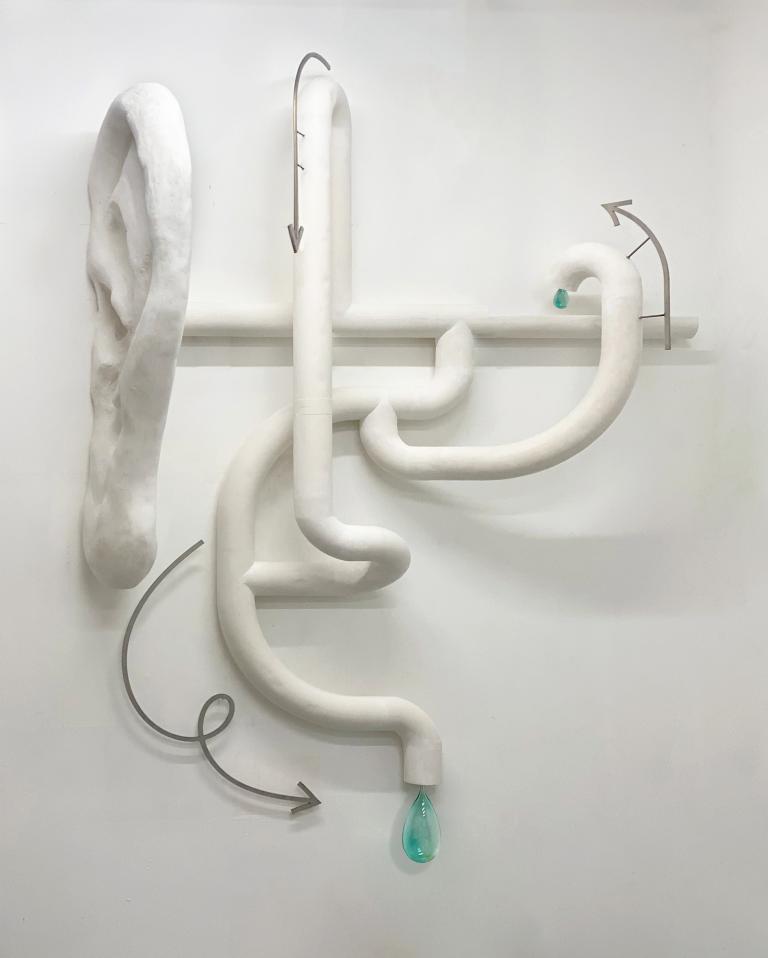 Holly Hendry, "Her bones begin to bend," 2024. Courtesy of the artist and Stephen Friedman Gallery, London and New York. Commissioned by SCAD. Signature image for Holly Hendry exhibition