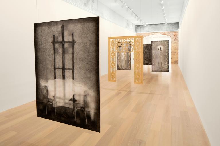 installation view of Cindy Ji Hye Kim exhibition