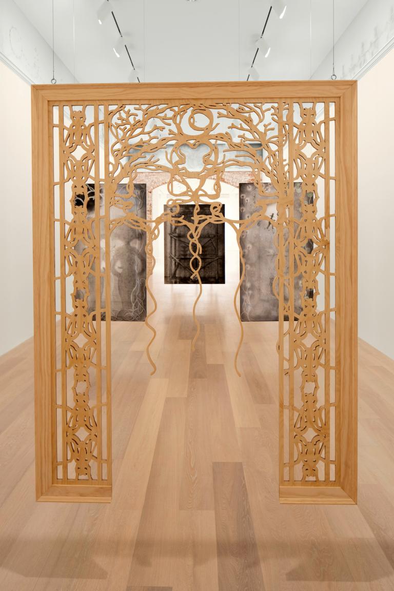 installation view of Cindy Ji Hye Kim exhibition