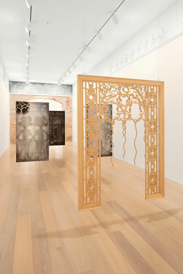 installation view of Cindy Ji Hye Kim exhibition