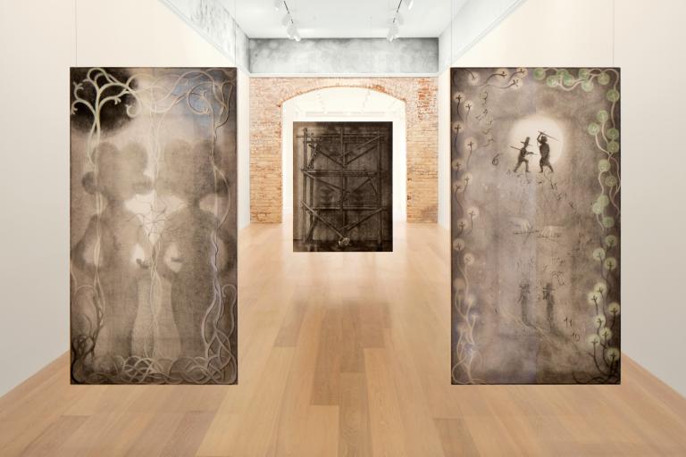 installation view of Cindy Ji Hye Kim exhibition