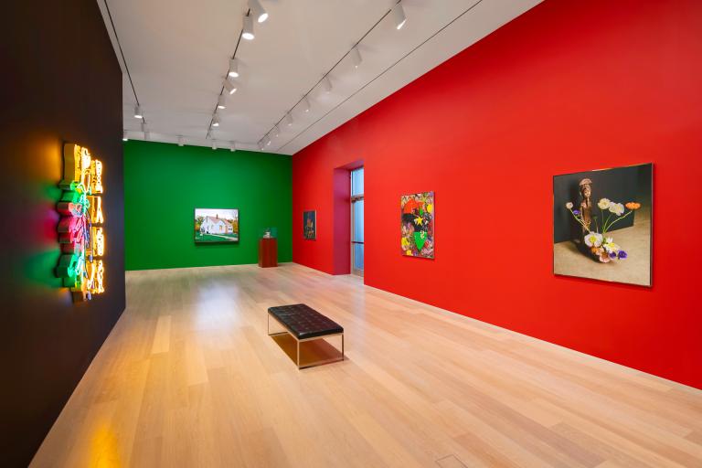 installation view of Awol Erizku exhibition