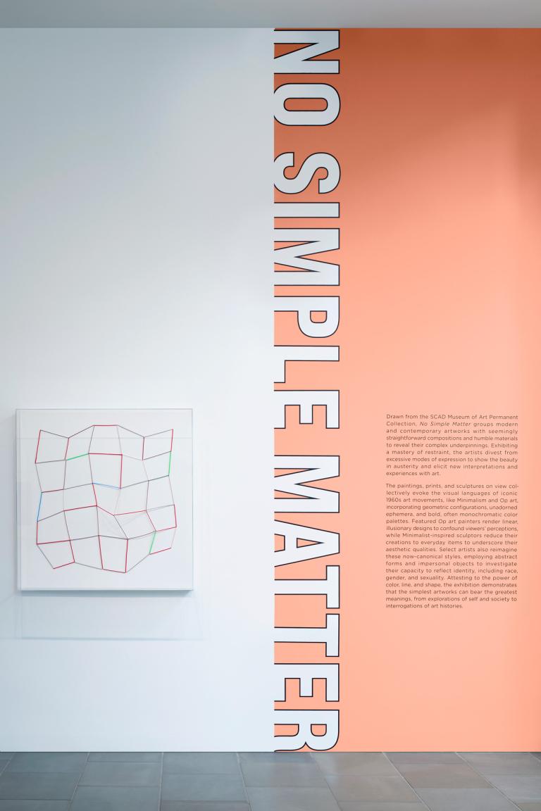 Installation view of No Simple Matter exhibition 