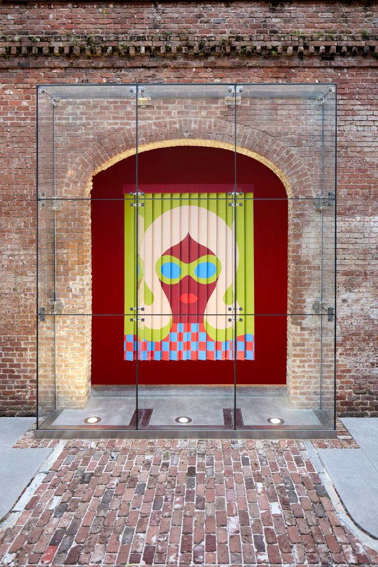 installation view of Olimpia Zagnoli exhibition