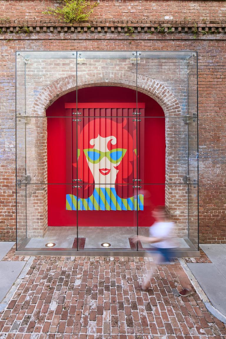 installation view of Olimpia Zagnoli exhibition