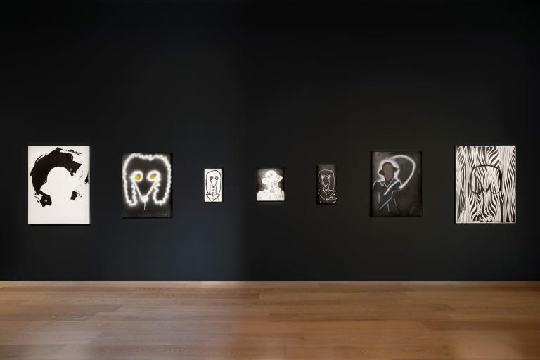 installation view of george clinton exhibition