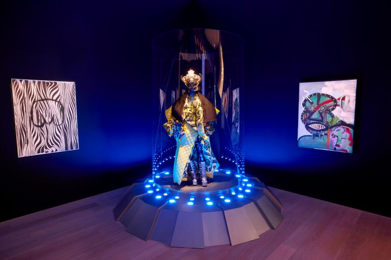 installation view of george clinton exhibition