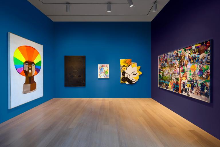 installation view of george clinton exhibition