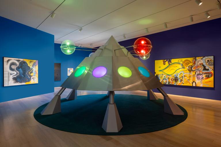 installation view of george clinton exhibition