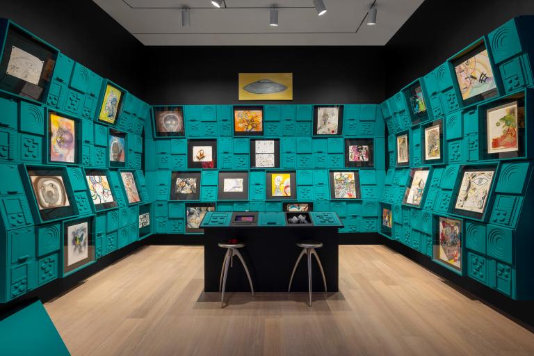 installation view of george clinton exhibition