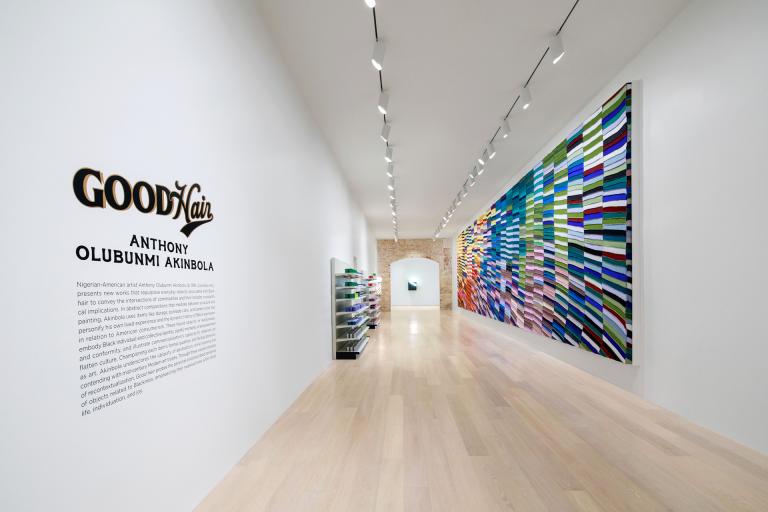 Installation view of Anthony Akinbola exhibition