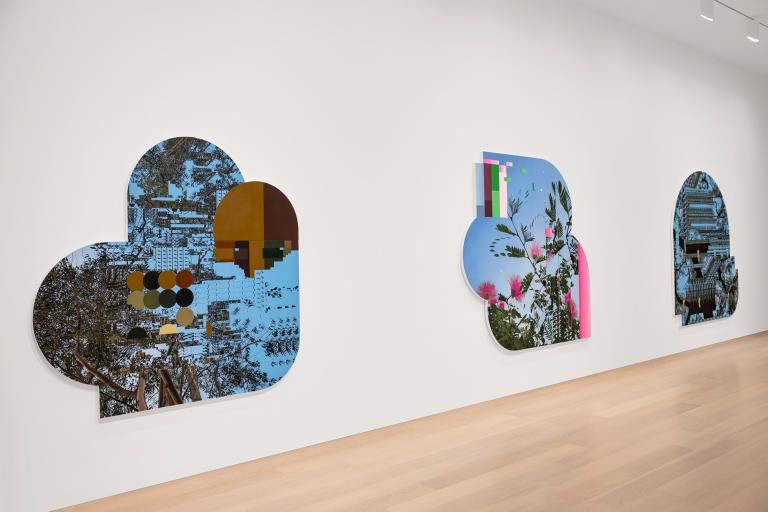 installation view of Thukral and Tagra exhibition