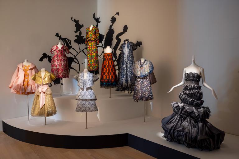 installation view of Isabel Toledo exhibition