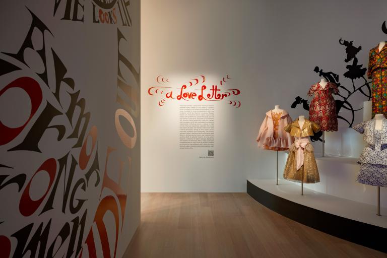 installation view of Isabel Toledo exhibition