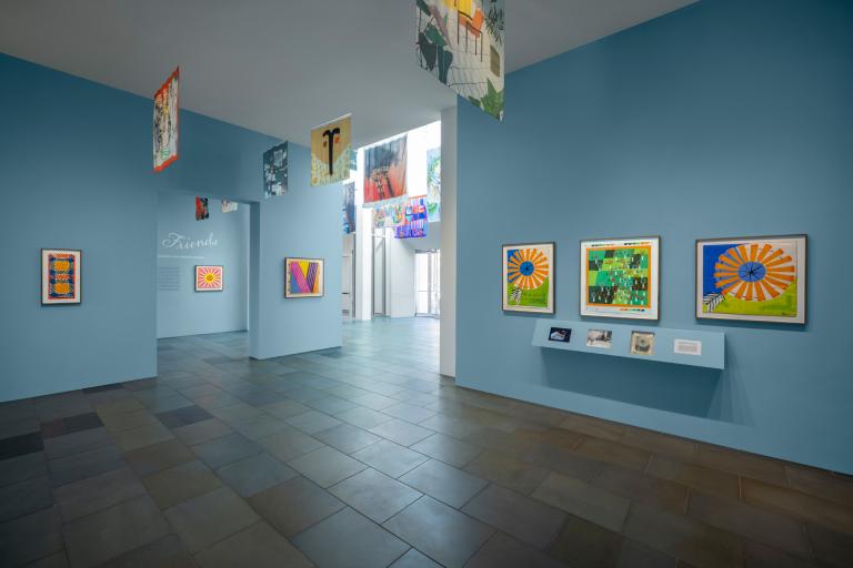 install view of Vera Neumann and Massif Central exhibition