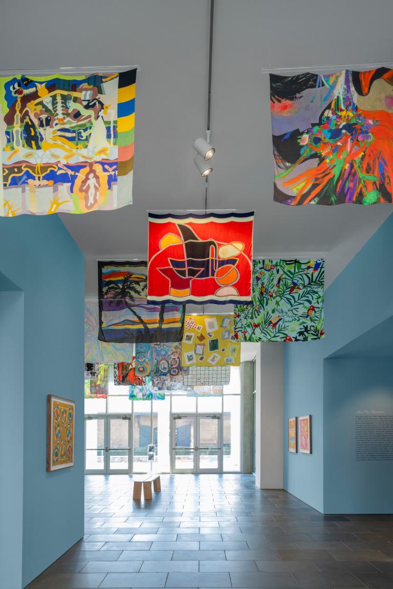 install view of Vera Neumann and Massif Central exhibition